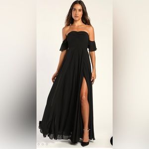 Lulus black formal dress in size Large